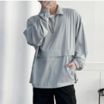 Simple Loose-Fit Anorak – Mid-Season Pullover Jacket