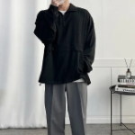 Simple Loose-Fit Anorak – Mid-Season Pullover Jacket