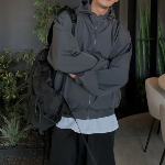 Mac Nylon Hooded Windbreaker – Lightweight Wind Jacket