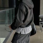 Wind String Oversized Hooded Windbreaker –  Waterproof Windstopper Jacket