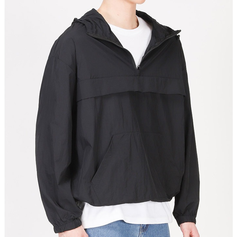 Loose Fit Half-Zip String Windbreaker Jumper