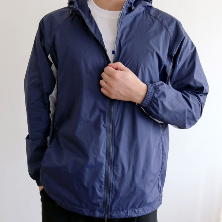 Two-Way Windbreaker – Unisex Daily Oversized Packable Lightweight Jacket