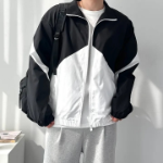 Reversible Colorblock Windbreaker – Unisex Oversized Jacket