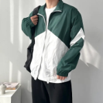 Reversible Colorblock Windbreaker – Unisex Oversized Jacket