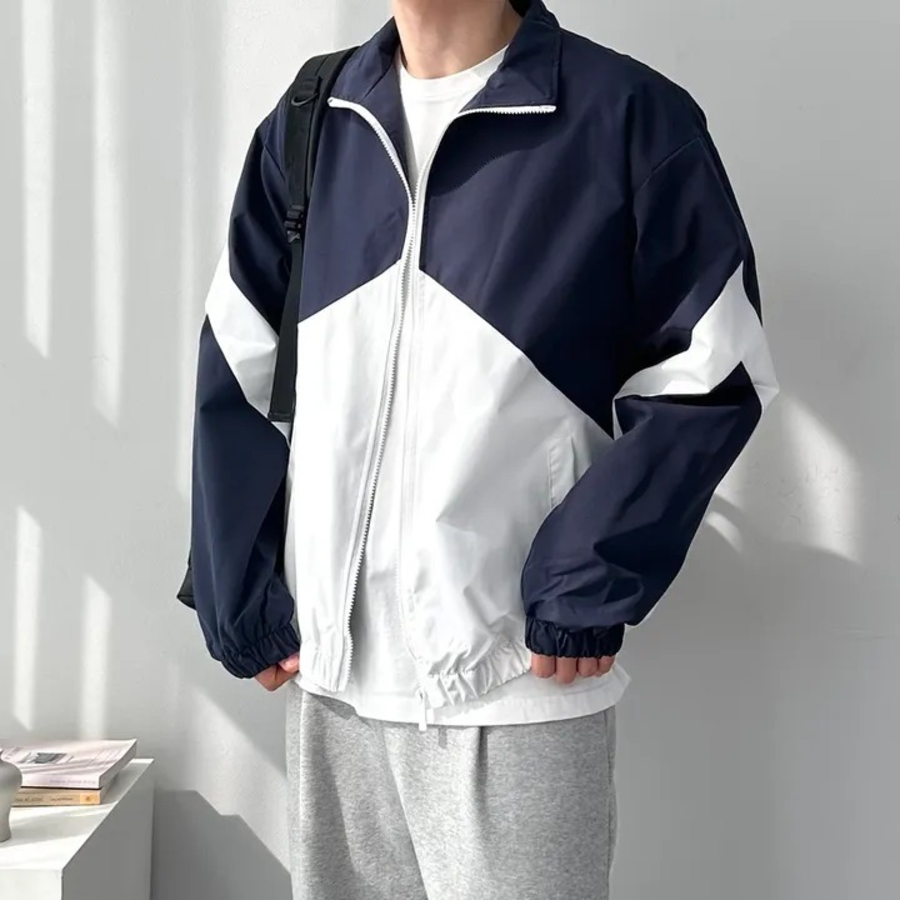 Reversible Colorblock Windbreaker – Unisex Oversized Jacket