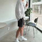 Premium Nylon Balloon Oversized 2-WAY Hooded Windbreaker Jacket