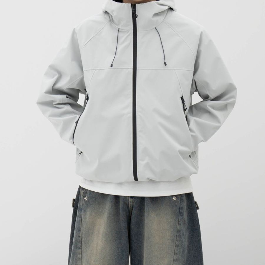 Gorpcore Oversized Hooded Windbreaker – Mid-Season Jacket
