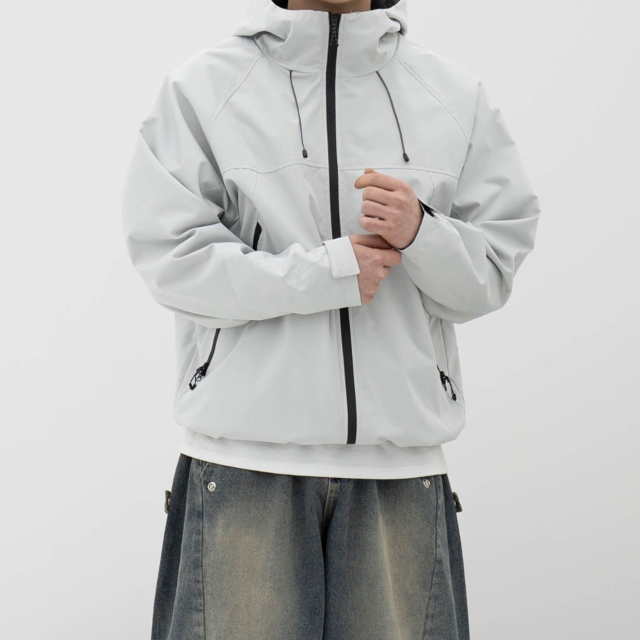 Gorpcore Oversized Hooded Windbreaker – Mid-Season Jacket