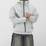 Gorpcore Oversized Hooded Windbreaker – Mid-Season Jacket