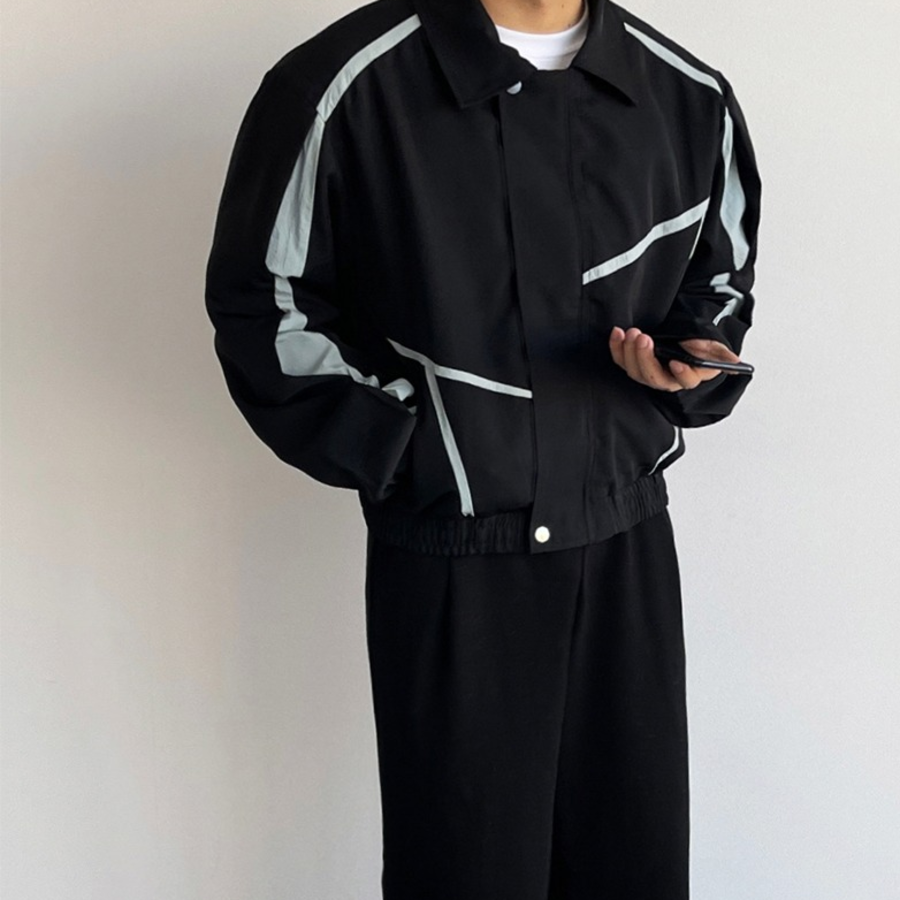 Anorak Cropped Running Windbreaker – Varsity Short Oversized Jacket