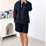 Men's Zip-Up Windbreaker Jacket – Collared Mid-Season Outerwear