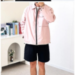 Men's Zip-Up Windbreaker Jacket – Collared Mid-Season Outerwear