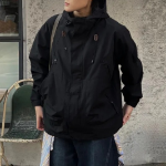 Gorpcore Oversized Hooded Windbreaker Jacket – Casual Street Zip-Up