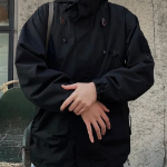 Gorpcore Oversized Hooded Windbreaker Jacket – Casual Street Zip-Up