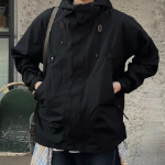 Gorpcore Oversized Hooded Windbreaker Jacket – Casual Street Zip-Up