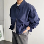 Lightweight Wind String Oversized 2-Way Windbreaker Jacket