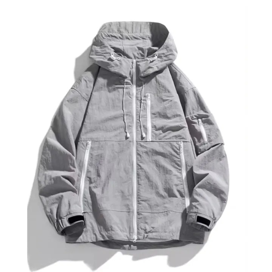 Mountain Field 2-Way Nylon Windbreaker Jacket