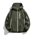 Свободный размер-Хаки-Ветровка