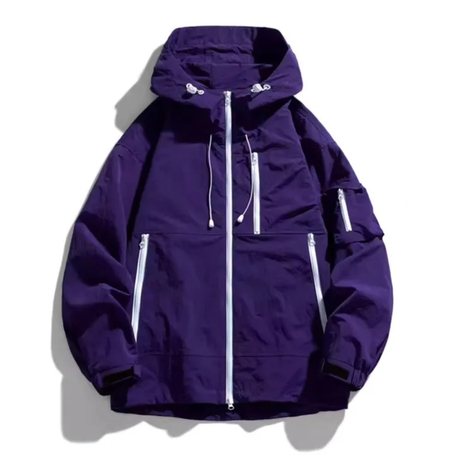 Mountain Field 2-Way Nylon Windbreaker Jacket