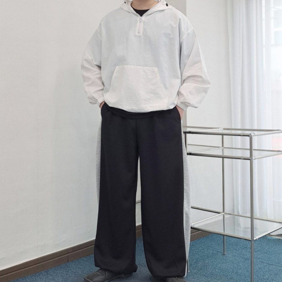 Nylon Windbreaker Hooded Anorak