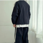 Track Line Nylon Windbreaker Jacket