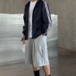 Track Line Oversized Hooded Windbreaker