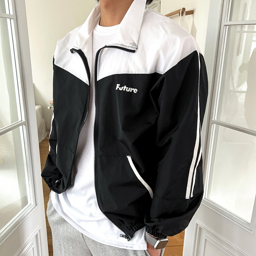 Future Colorblock Line Track Jacket Zip-Up Windbreaker