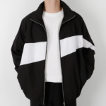 Freak Spring Windbreaker Oversized Colorblock Zip-Up Windbreaker