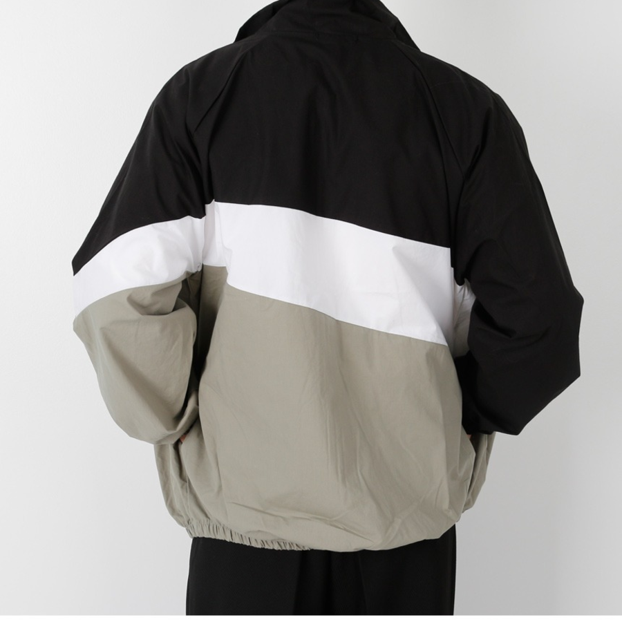 Freak Spring Windbreaker Oversized Colorblock Zip-Up Windbreaker