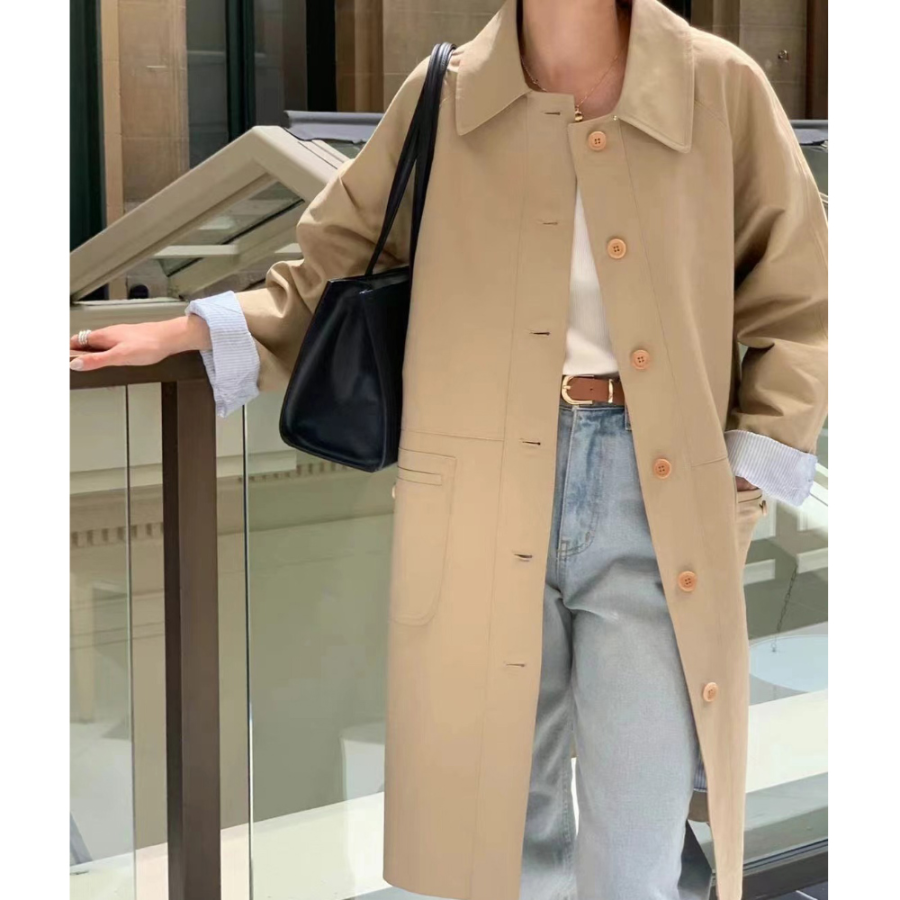 Olive Half Trench Jacket