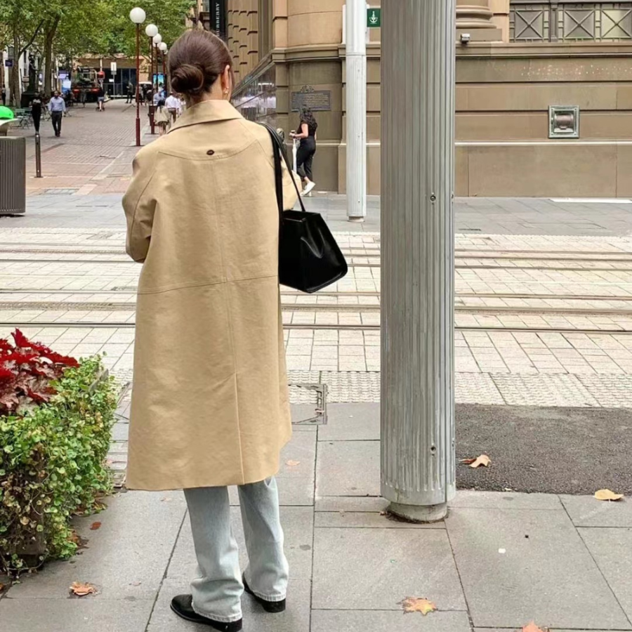 Olive Half Trench Jacket