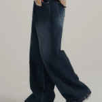 Span Back Cutpoint Denim Pants