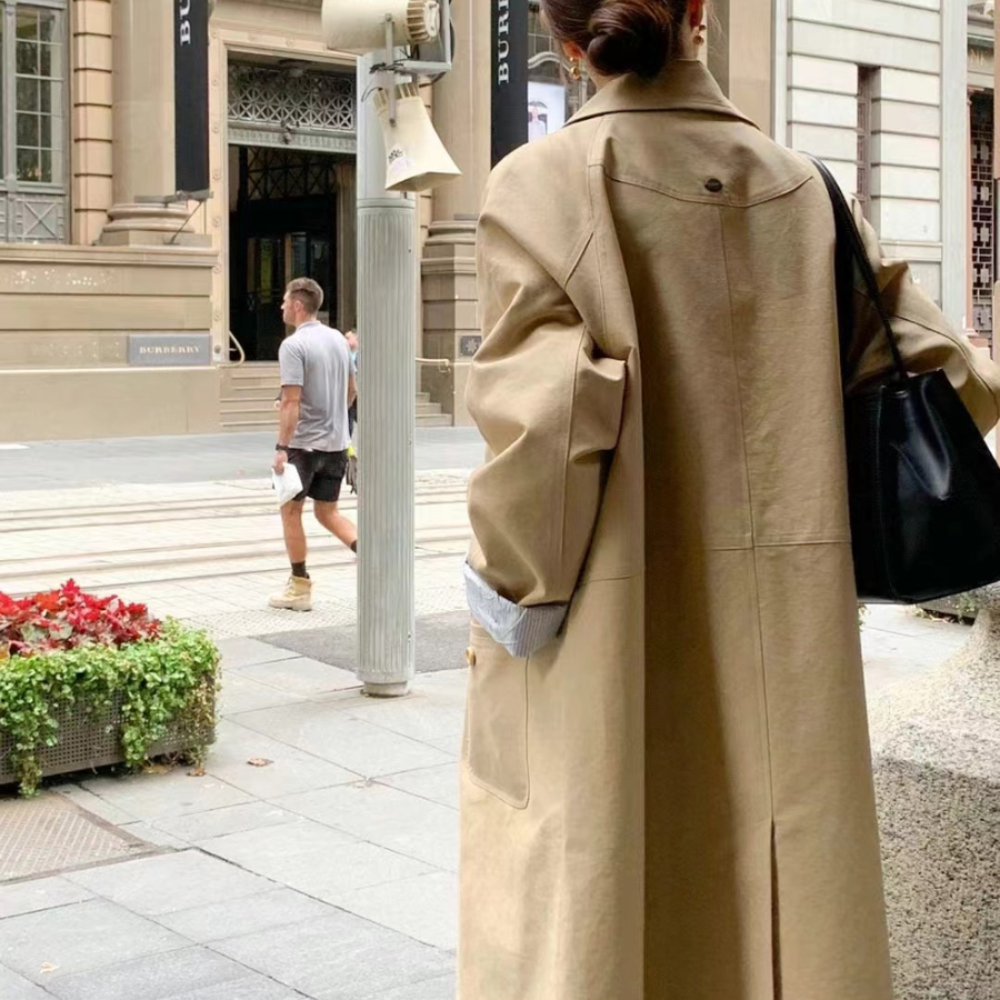 Olive Half Trench Jacket