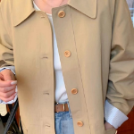 Olive Half Trench Jacket