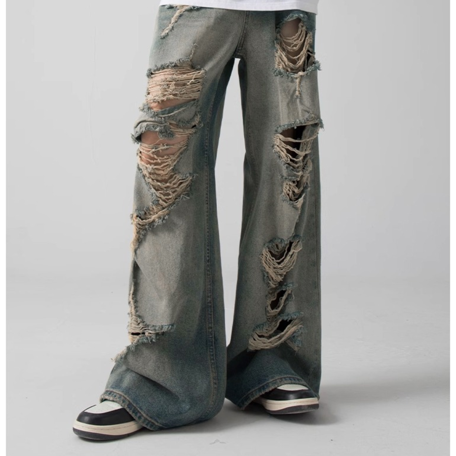 Paladin Destroy Vintage Oversized Denim Pants