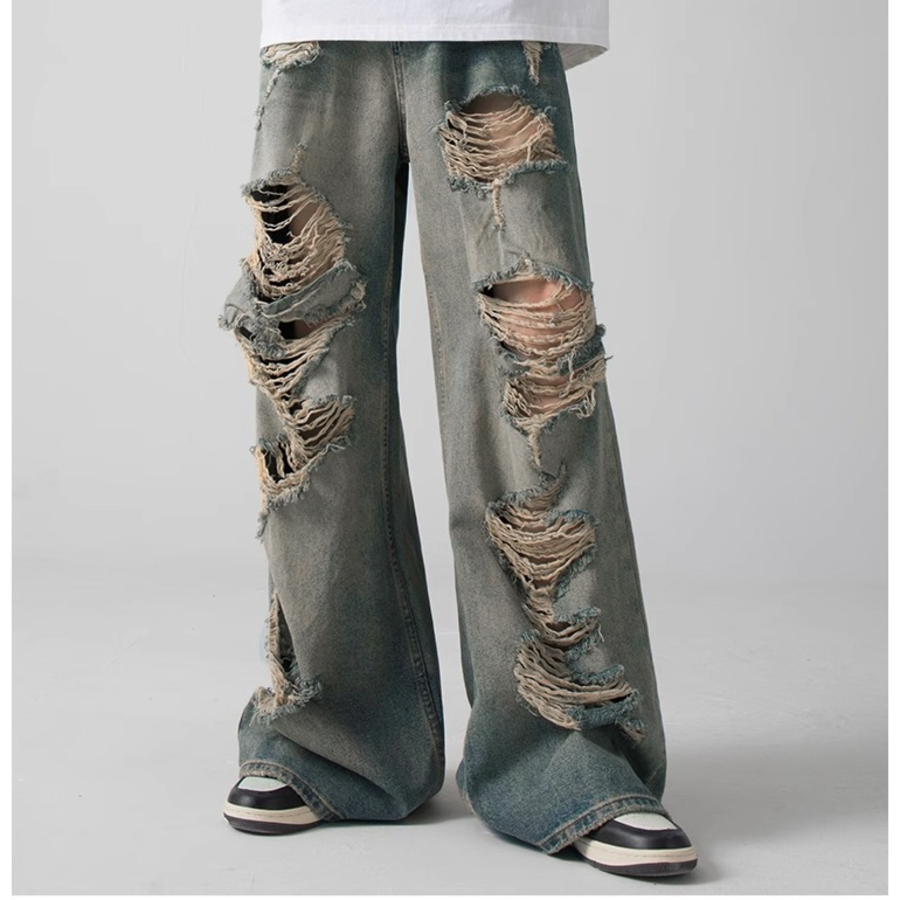 Paladin Destroy Vintage Oversized Denim Pants