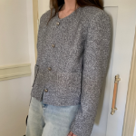 Herringbone Pocket Round Jacket