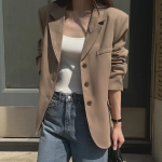 Cherry Blossom Single Linen Jacket