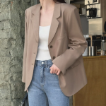 Cherry Blossom Single Linen Jacket