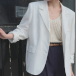 Cherry Blossom Single Linen Jacket