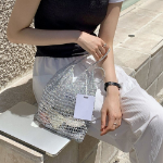 Handmade Silver Net Bag — стильная авоська с мерцающим акцентом