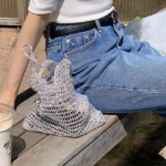 Handmade Silver Net Bag — стильная авоська с мерцающим акцентом