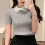 JAY – Collar Short Sleeve Knit