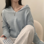 SAILOR – Open Collar Ribbed Knit