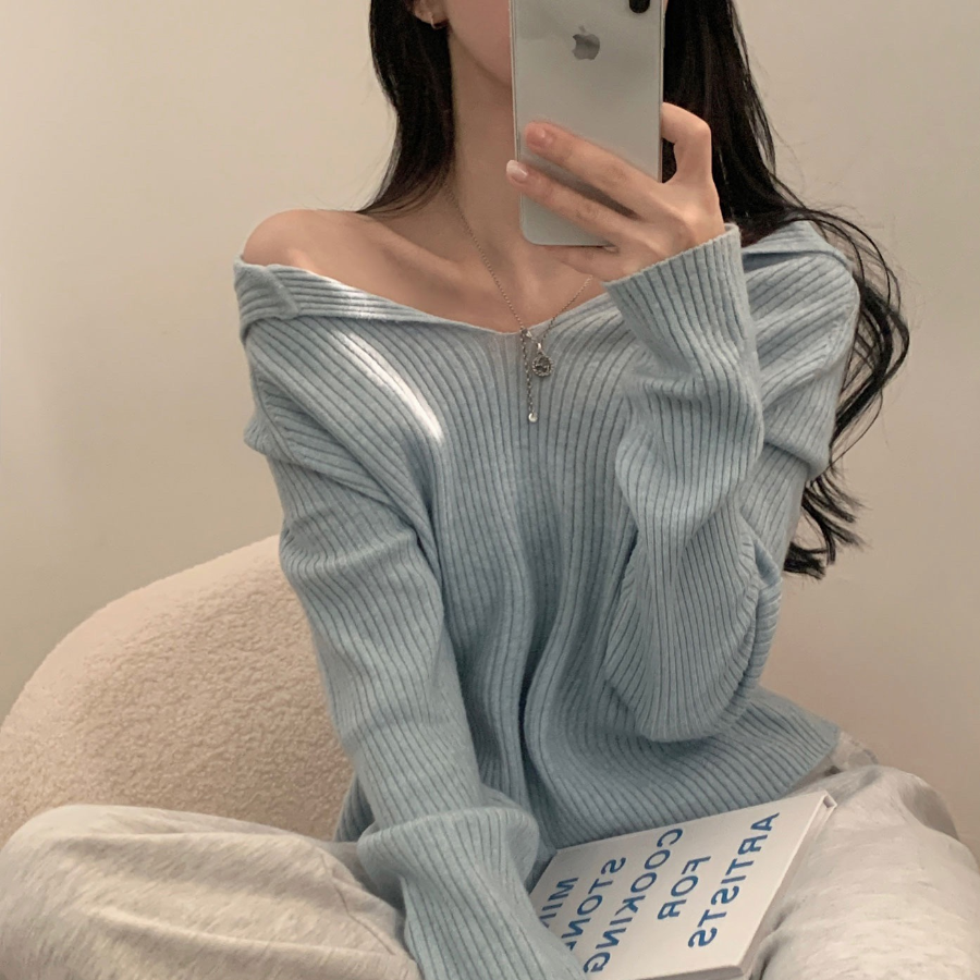 SAILOR – Open Collar Ribbed Knit