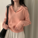 SAILOR – Open Collar Ribbed Knit