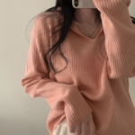 SAILOR – Open Collar Ribbed Knit