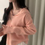 SAILOR – Open Collar Ribbed Knit