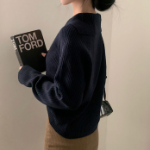 SAILOR – Open Collar Ribbed Knit