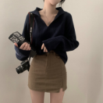 SAILOR – Open Collar Ribbed Knit